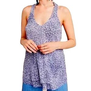 NWT ANTHROPOLOGIE Shimmer Flowy Layered Tank Top Size Small